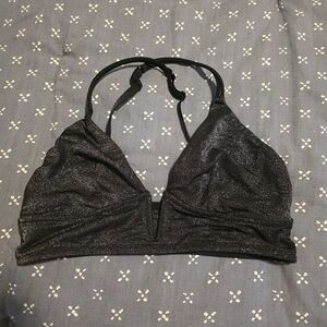 Black Glitter Bralette
